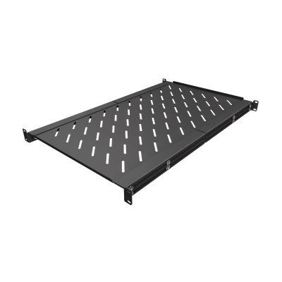 Полка стационарная ONTEK 19х750мм 2U, для напольных шкафов глубиной 1000-1200мм, нагрузка до 250кг, черный RAL 9005