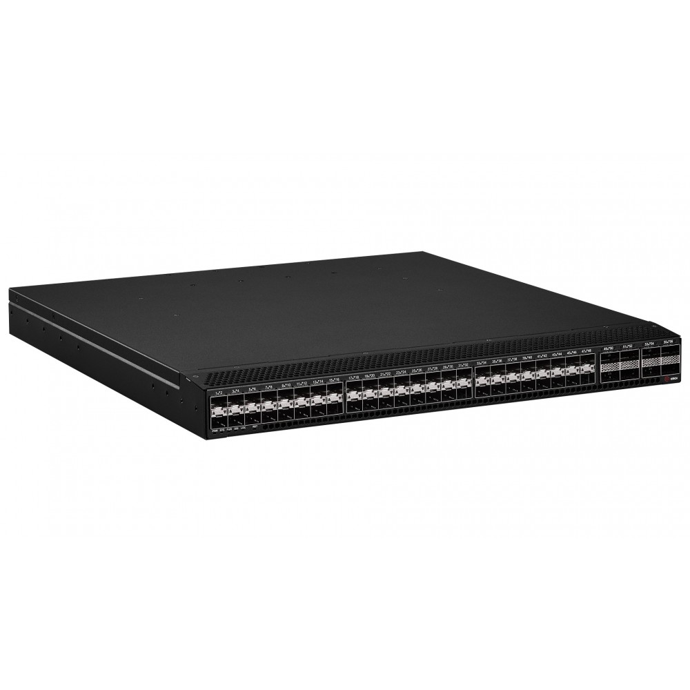 Управляемый коммутатор, 8 портов 100GbE QSFP28, 48 портов 25GbE SFP28, 1 порт USB, консольный порт, порт управления MGMT, 2 сменных блока питания
