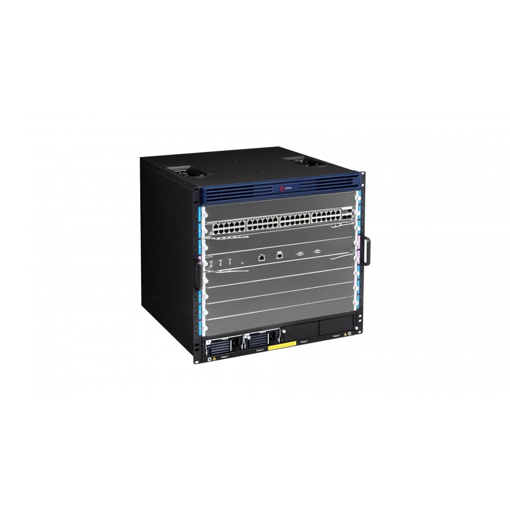 Шасси QSW-7608, 6 слотов для сервисных модулей и 2 слота для модулей управления