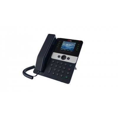 IP телефон, 12 линий SIP, цветной дисплей 3.5, разрешение 320*240, с подсветкой, кнопка отключения микрофона, 2 порта Ethernet RJ-45 LAN/PC 10/100/10