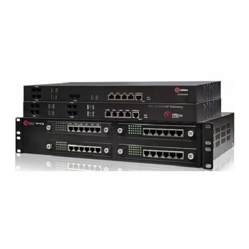 Голосовой шлюз, 32 порта FXS RJ-11, 2*RJ-21 50 PIN, 4 порта 10/100BASE-T LAN, 1 порт RS-232 (консоль), встроенный БП, 100-240В AC Qtech QVI-2132 v.3