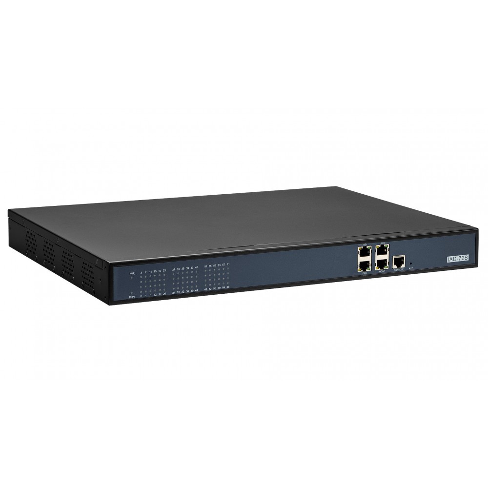 Голосовой шлюз, 72 порта FXS, 1 порт 10/100BASE-T LAN, 1 порт 10/100BASE-T WAN, 1 порт RS-232 (консоль), встроенный БП, 100-240В AC Qtech QVI-2172 v.3