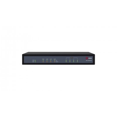 Голосовой шлюз, 8 портов FXO, 3 порта 10/100BASE-T (LAN), 1 порт 10/100BASE-T (WAN), внешний БП (12В), 100-240В AC QVI-2108-FXO