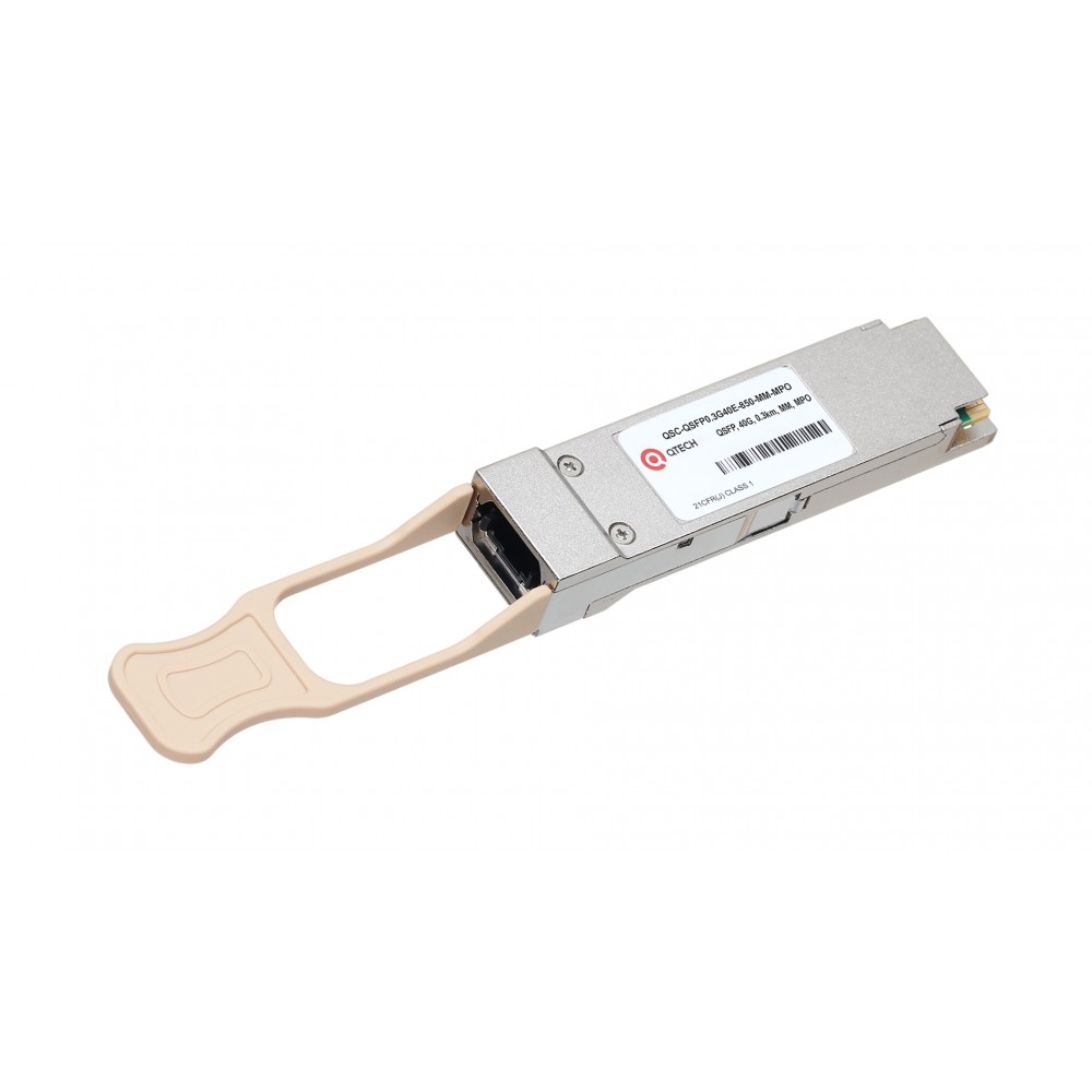 QSFP+ модуль, 300м, 40Гбит/c, MPO, DDM