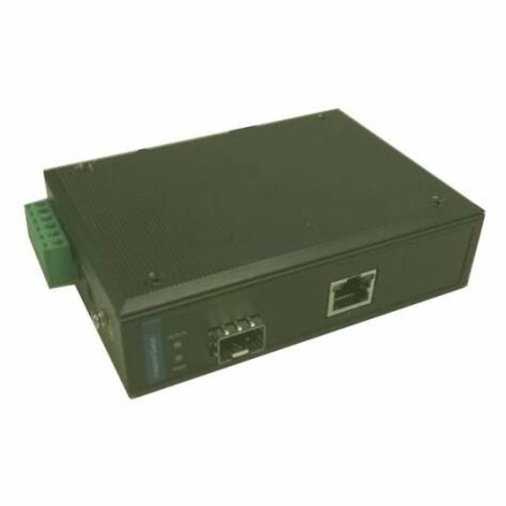 Медиаконвертер неуправляемый, 10/100Base-T, 100Base-FX, SC двухволоконный одномодовый 20km, store-and -forward режим передачи фреймов
