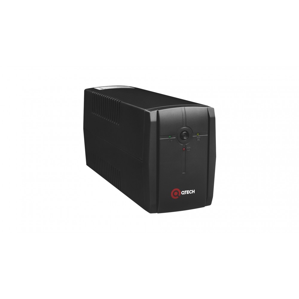ИБП QTECH Line-interactive 650ВА/390Вт, серия Terra LIS, 2 розетки Schuko, USB, LED, 1х7Ач