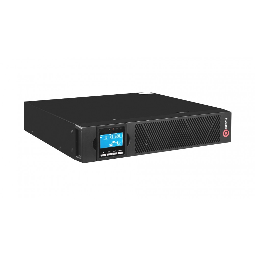 ИБП QTECH Online 1500ВА/1500Вт, серия SKY OLS, Rack Tower, 2U, 3х9Ач, 8xIEC-320 С13 розеток, USB, RS232, SNMP slot, PF=1