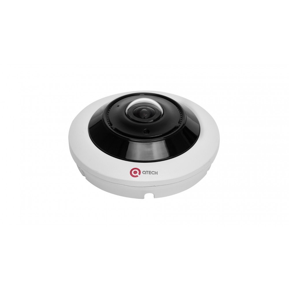 Купольная 12МП Fish Eye IP-камера, с фиксированным объективом 1,6мм (180°) и ИК-подсветкой до 15м. Сенсор 1/2.8