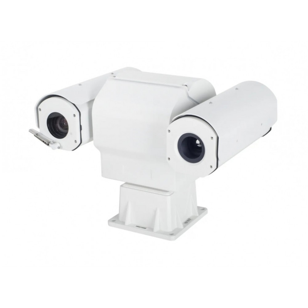 Корпусная биспектральная IP видеокамера. Неохлаждаемый микроболометрический сенсор VOUFPA с разрешением до 256x192 (Интерполяция 704×576) @ 25к/с