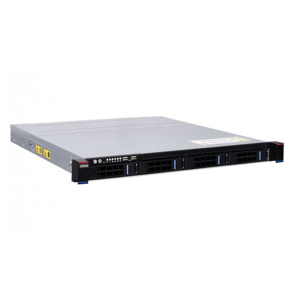 Сервер 1U QSRV-160402 4*LFF/SFF SASSATA, 2* Intel Xeon Silver 4216 16C 2.1 GHz, 6* 32GB DDR4 RDIMM ECC 3200MHz, 1* RAID SAS 936x-8i 2GB