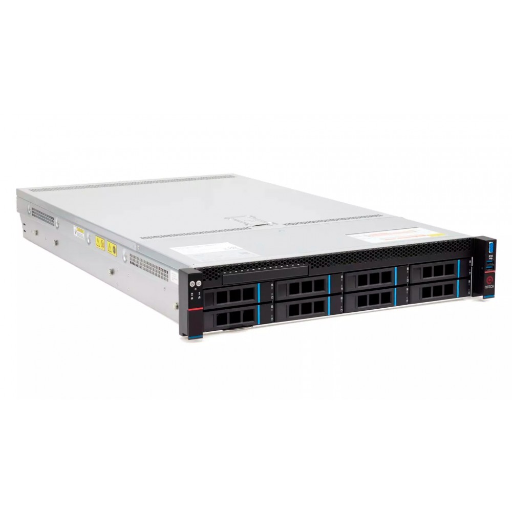Сервер 2U QSRV-270802 8*LFF/SFF SASSATA, 2* Intel Xeon Gold 6348 28C 2.6 GHz, 16* 32GB DDR4 RDIMM ECC 3200MHz, 1* SAS/SATA Backplane