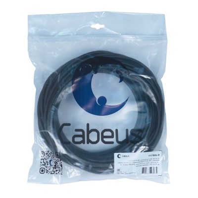 Cabeus FTP-4P-Cat.5e-SOLID-OUT-PE-UV-20 Кабель витая пара экранированная FTP (F/UTP), категория 5e, 4 пары (24 AWG), одножильный, экран - фольга