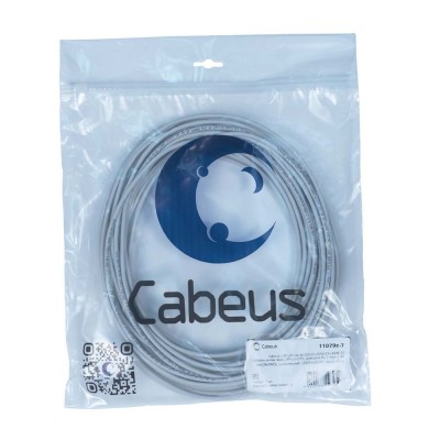 Cabeus UTP-2P-Cat.5e-SOLID-LSZH-GY-LIGHT-25 Кабель витая пара UTP (U/UTP), категория 5e, 2 пары 0,48 мм (24 AWG), одножильный, LSZH нг(А)-HF, серый