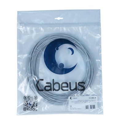 Cabeus UTP-1P-Cat.5e-SOLID-LSZH-GY-20 Кабель витая пара (UTP), категория 5e, 1 пара (24 AWG), одножильный (solid), LSZH нг(А)-HF, серый (20 м)
