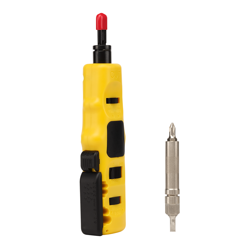 Lanmaster LAN-PND-110/SSH Ударный инструмент для разделки контактов 110-го типа, со стриппером и отверткой,