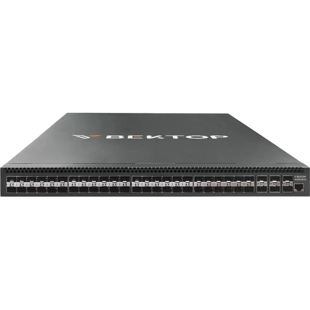 Управляемый коммутатор уровня 3. 48 портов 100/1000BaseX SFP, 6 портов 1/10GE SFP+, 2 фиксированных блока питания AC 220В