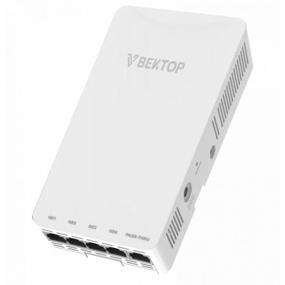 Точка беспроводного доступа для работы внутри помещений VAP300-2X2i-W настенная. 802.11a/b/g/n/ac/ax (2.4GHz:2х2, 5GHz 2x2), 802.3at