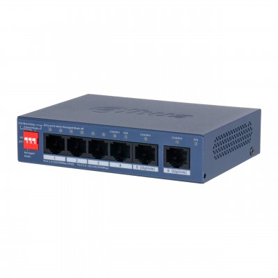 Dahua DH-CS4006-4ET2GT-36, PoE коммутатор 4 порта