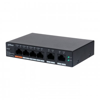 Dahua DH-CS4006-4ET-60, PoE коммутатор 4 порта