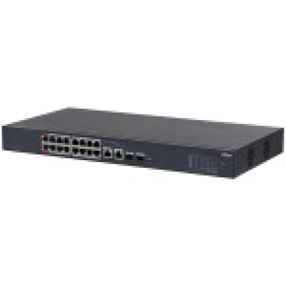 Dahua DH-CS4218-16ET-190-V2, PoE коммутатор 16 портов