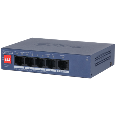 Dahua DH-CS4005-4GT-36, PoE коммутатор 4 порта