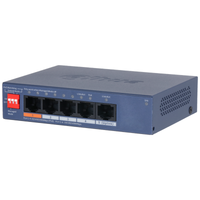 Dahua DH-CS4005-4GT-60, PoE коммутатор 4 порта