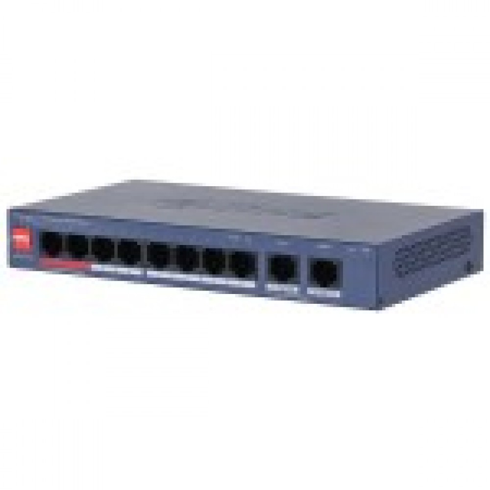 Dahua DH-CS4010-8GT-110-V2, гигабитный PoE коммутатор 8 портов Dahua DH-CS4010-8GT-110-V2, гигабитный PoE коммутатор 8 портов