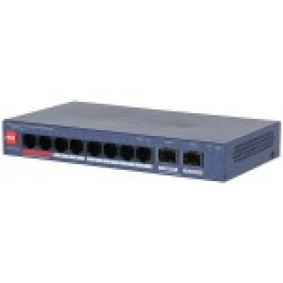 Dahua DH-CS4210-8GT-110, гигабитный PoE коммутатор 8 портов