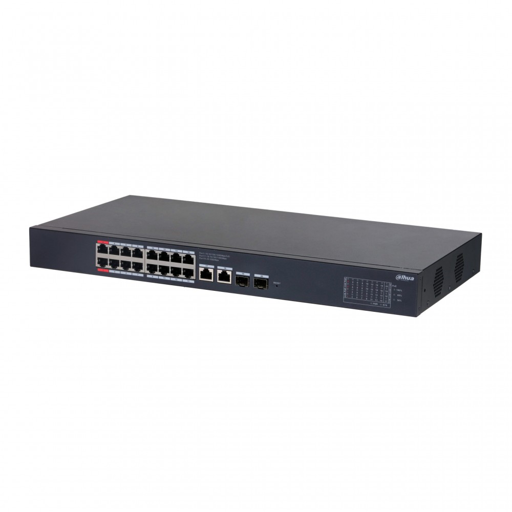 Dahua DH-CS4220-16GT-190, гигабитный PoE коммутатор 16 портов Dahua DH-CS4220-16GT-190, гигабитный PoE коммутатор 16 портов