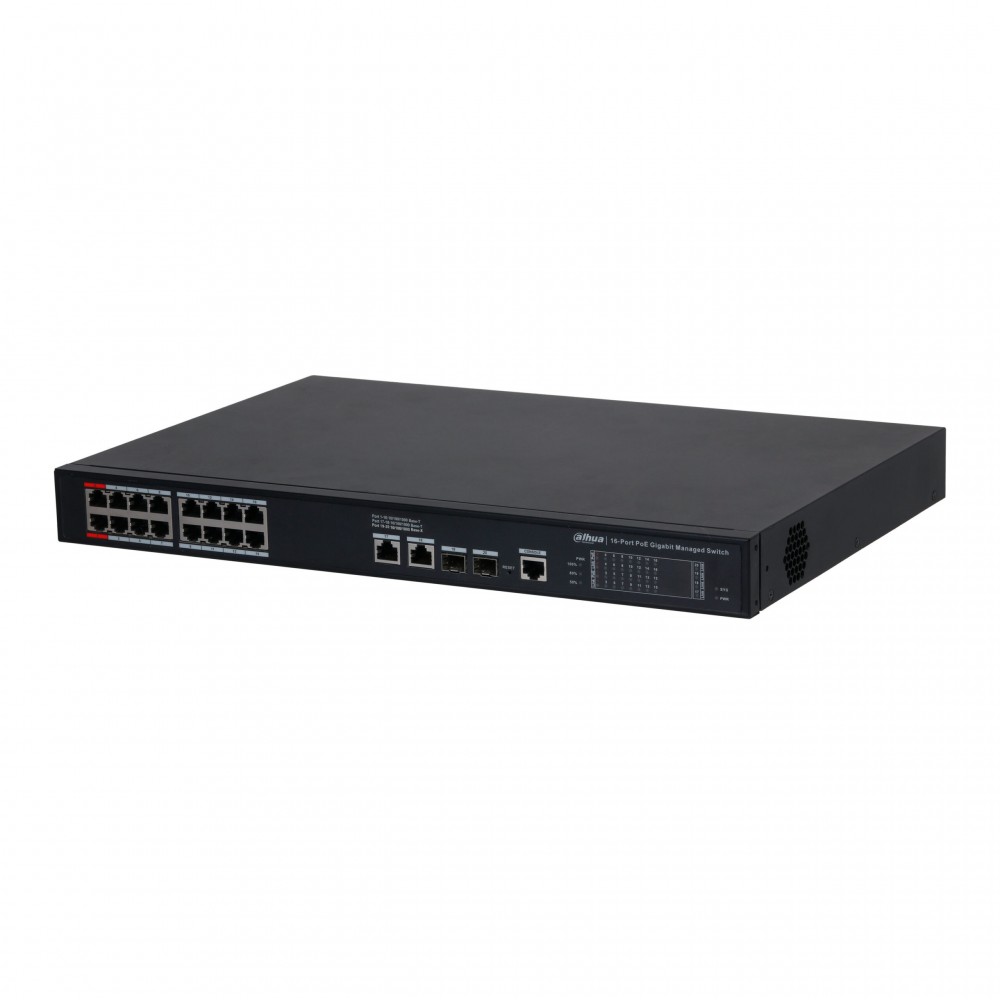 Dahua DH-S4220-16GT-190, гигабитный PoE коммутатор 16 портов Dahua DH-S4220-16GT-190, гигабитный PoE коммутатор 16 портов