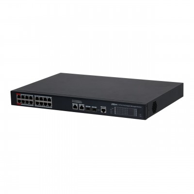 Dahua DH-S4220-16GT-240, гигабитный PoE коммутатор 16 портов