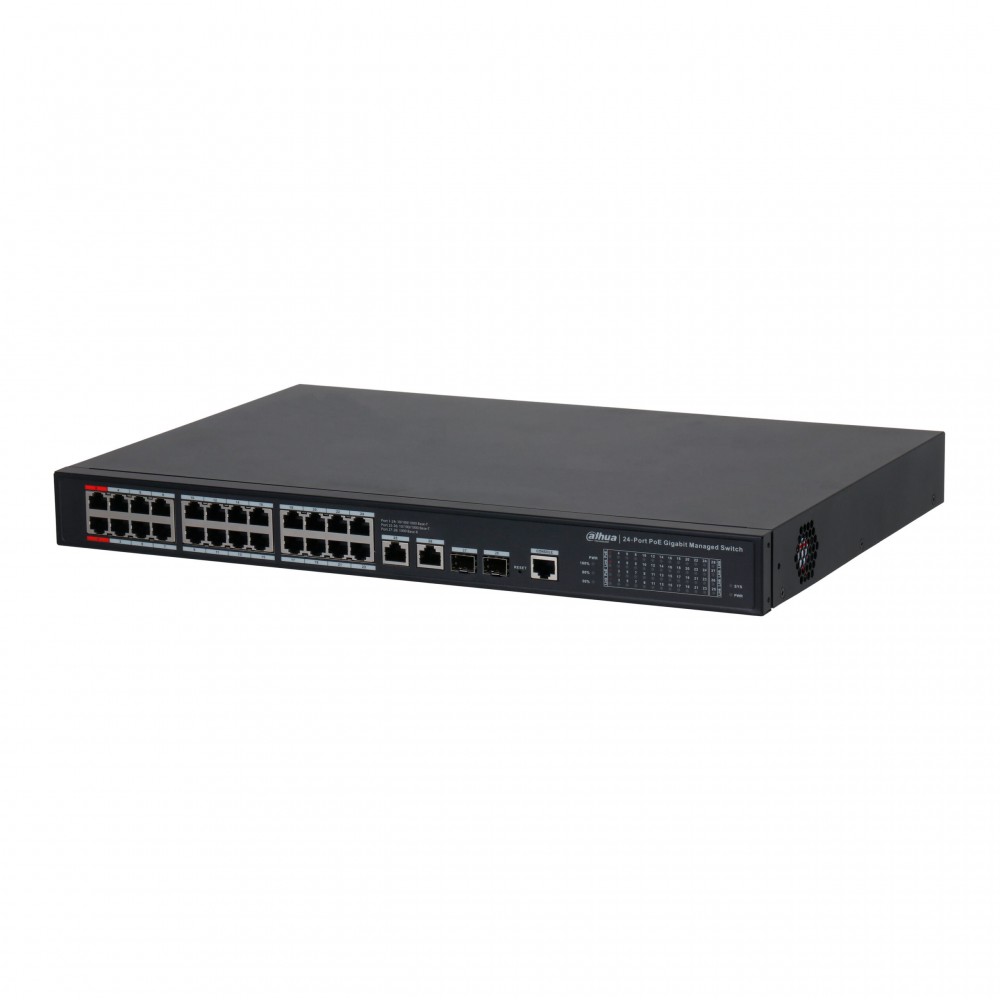 Dahua DH-S4228-24GT-240, гигабитный PoE коммутатор 24 порта Dahua DH-S4228-24GT-240, гигабитный PoE коммутатор 24 порта