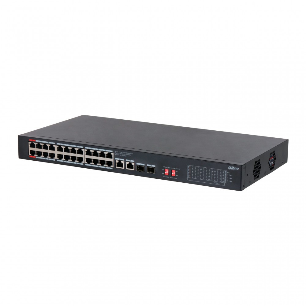 Dahua DH-S3228-24GT-240, гигабитный PoE коммутатор 24 порта Dahua DH-S3228-24GT-240, гигабитный PoE коммутатор 24 порта