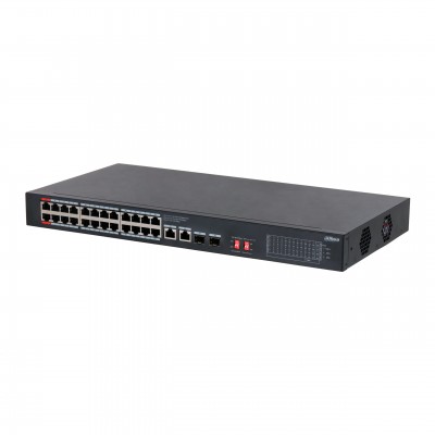 Dahua DH-S3228-24GT-240, гигабитный PoE коммутатор 24 порта