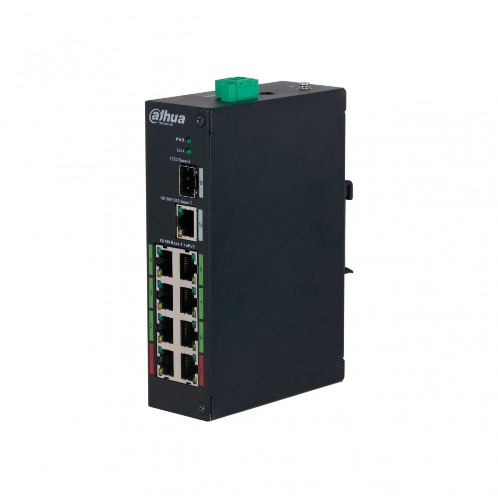 Dahua DH-LR2110-8ET-120, PoE коммутатор 8 портов Dahua DH-LR2110-8ET-120, PoE коммутатор 8 портов