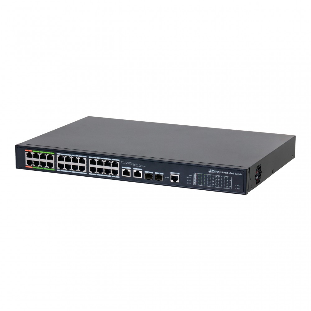 Dahua DH-LR2226-24ET-360, PoE коммутатор 24 порта Dahua DH-LR2226-24ET-360, PoE коммутатор 24 порта