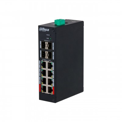 Dahua DH-HS4412-8ET-120, PoE коммутатор 12 портов