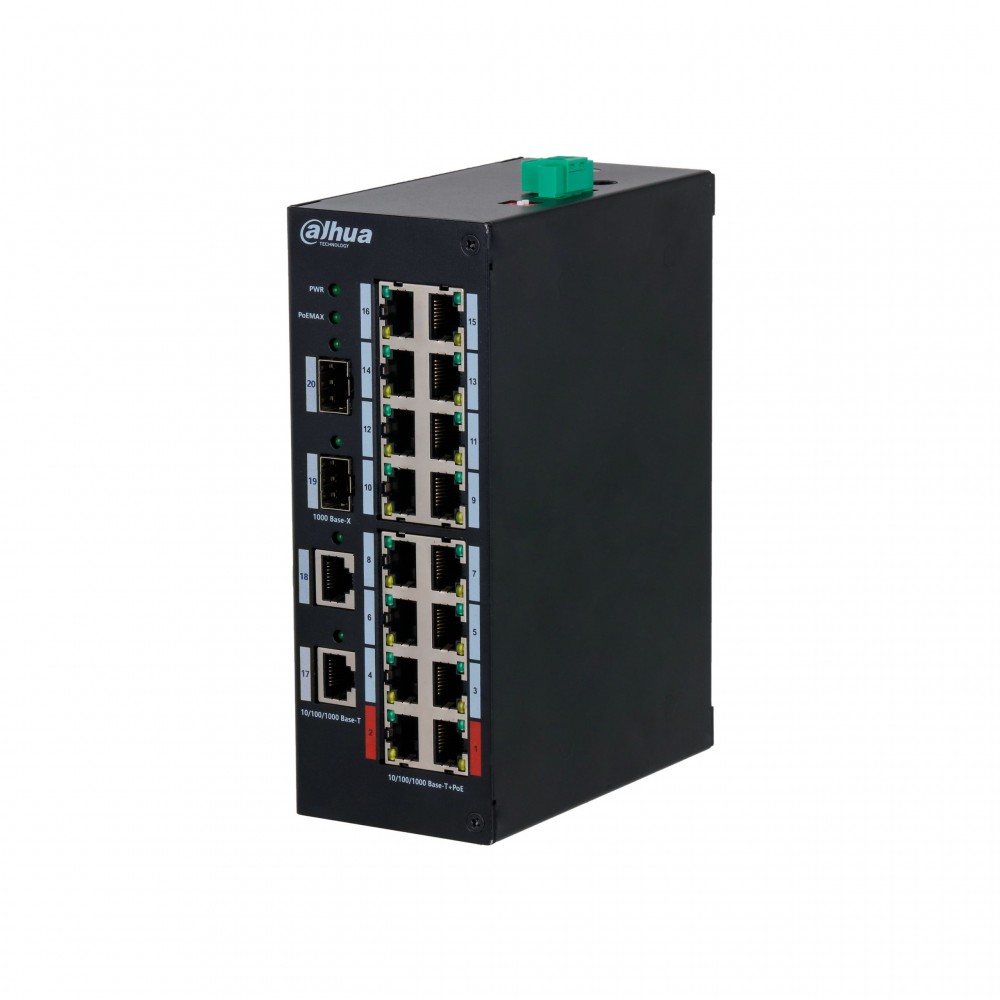Dahua DH-HS3220-16GT-190, PoE коммутатор 20 портов Dahua DH-HS3220-16GT-190, PoE коммутатор 20 портов