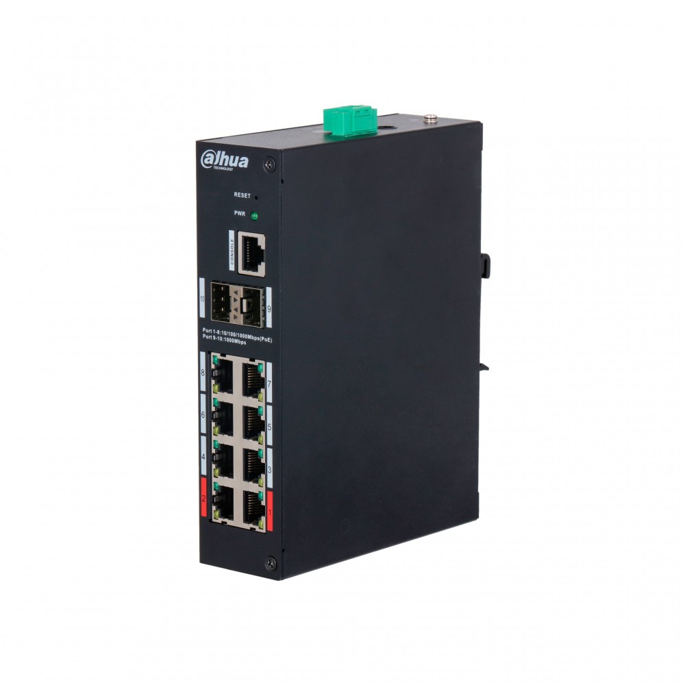 Dahua DH-HS4210-8GT-90, PoE коммутатор 10 портов Dahua DH-HS4210-8GT-90, PoE коммутатор 10 портов
