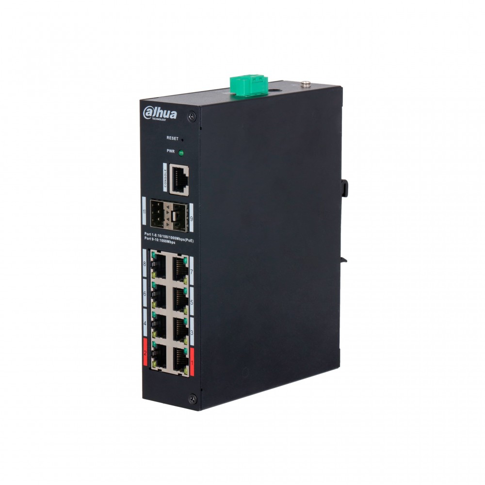 Dahua DH-HS4210-8GT-110, PoE коммутатор 10 портов Dahua DH-HS4210-8GT-110, PoE коммутатор 10 портов
