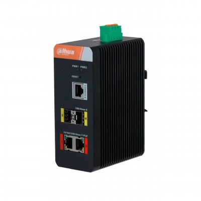 Dahua DH-IS4204-2GT-120, PoE коммутатор 4 порта
