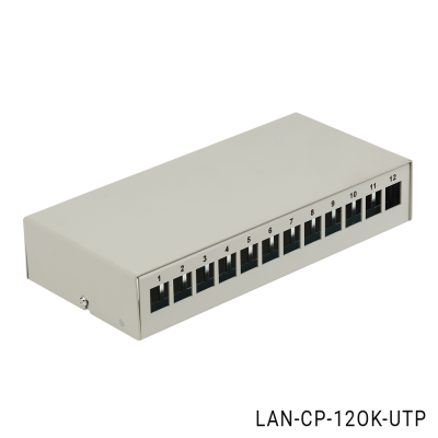 Lanmaster LAN-CP-12OK-UTP Корпус точки консолидации, для модулей Keystone, 12 портов,