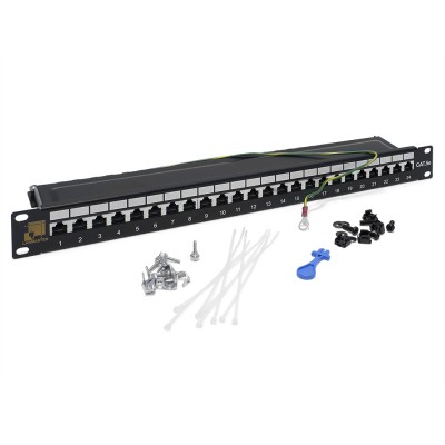 Lanmaster LAN-PPL24S5E Патч-панель 19, 24 порта RJ-45, категория 5e, STP, 1U, LANMASTER