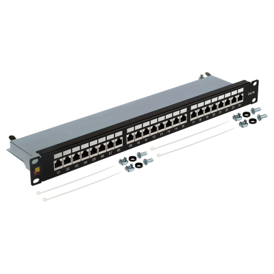 Lanmaster LAN-PPL24S5E Патч-панель 19, 24 порта RJ-45, категория 5e, STP, 1U, LANMASTER