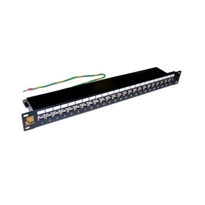 Lanmaster LAN-PPL24S6A Патч-панель 19, 24 порта RJ-45, категория 6A, STP, 1U, LANMASTER