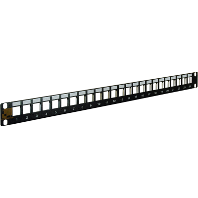 Lanmaster LAN-PP24OK-STP Патч-панель наборная 19, экранированная, 24 порта, 1U,