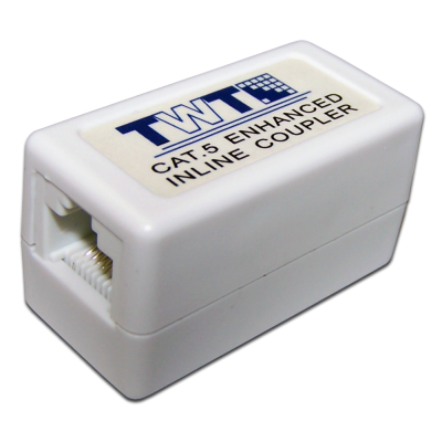 Соединитель 2-х портов RJ-45, неэкранированный, категории 5е TWT-CP45UTP5E