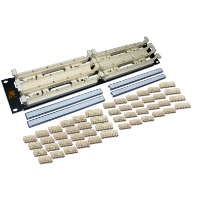 Lanmaster LAN-RS110-200FT Кроссовая панель 110 типа, 200 пар, 19, 2U, , с модулями