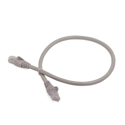 Lanmaster LAN6-45-45-0.5-GY Патч-корд RJ45 - RJ45, 4 пары, UTP, категория 6, 0.5 м, серый, LANMASTER