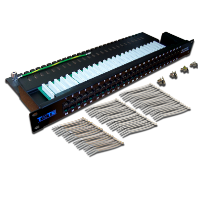 Патч-панель телефонная, 19, 50 портов RJ-45, категория 3, 1U, TWT-PP50TEL45